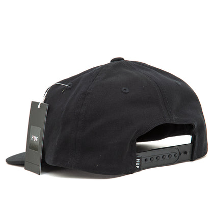 HUF Set Box Snapback Hat (Black)