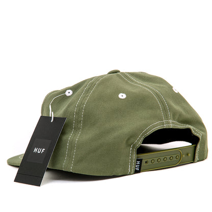 HUF Set Triple Triangle Snapback Hat (Light Olive / White)