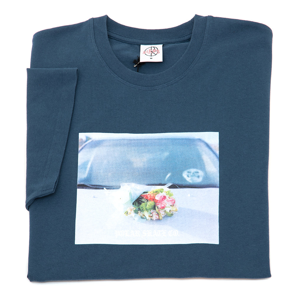 Dead Flowers T-Shirt (Grey / Blue)