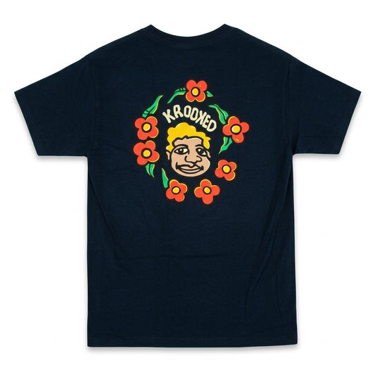 Krooked Mark Gonzales S/S T-Shirt (True Navy / Multi)