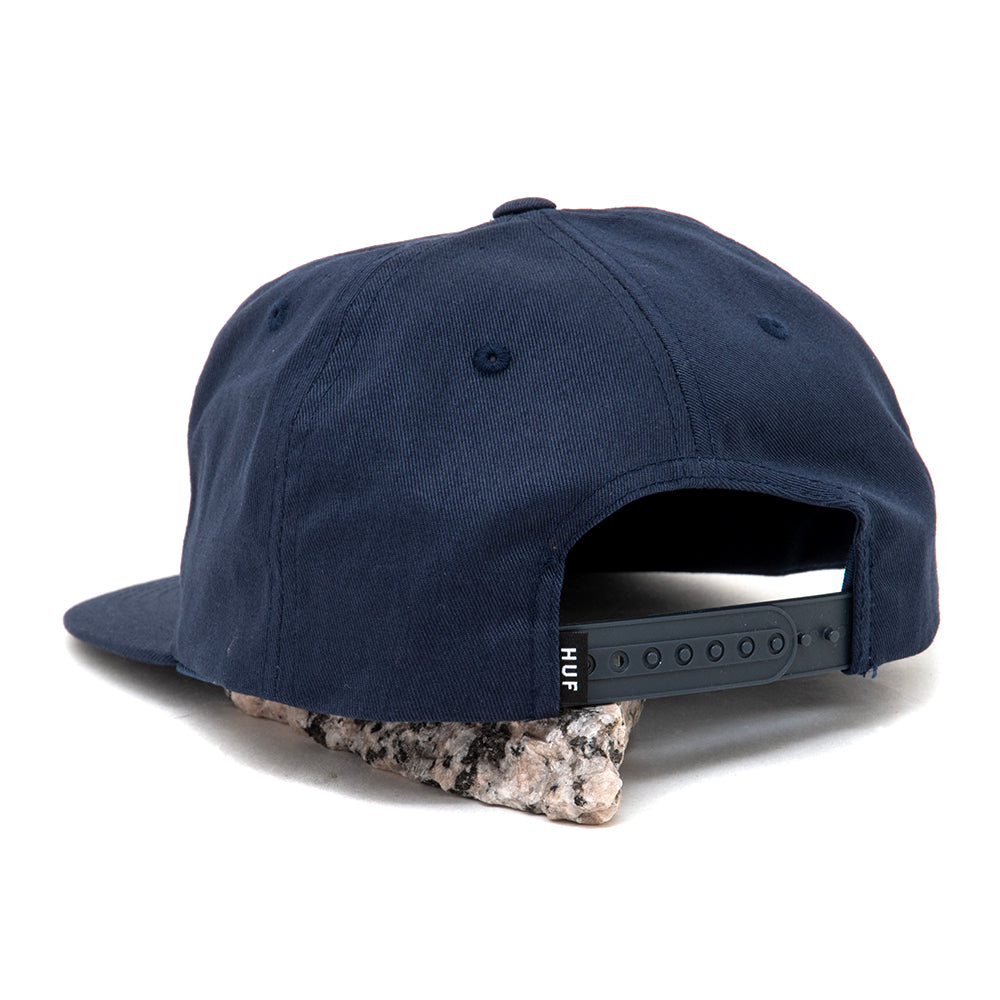 Set Box Snapback Hat (Navy)