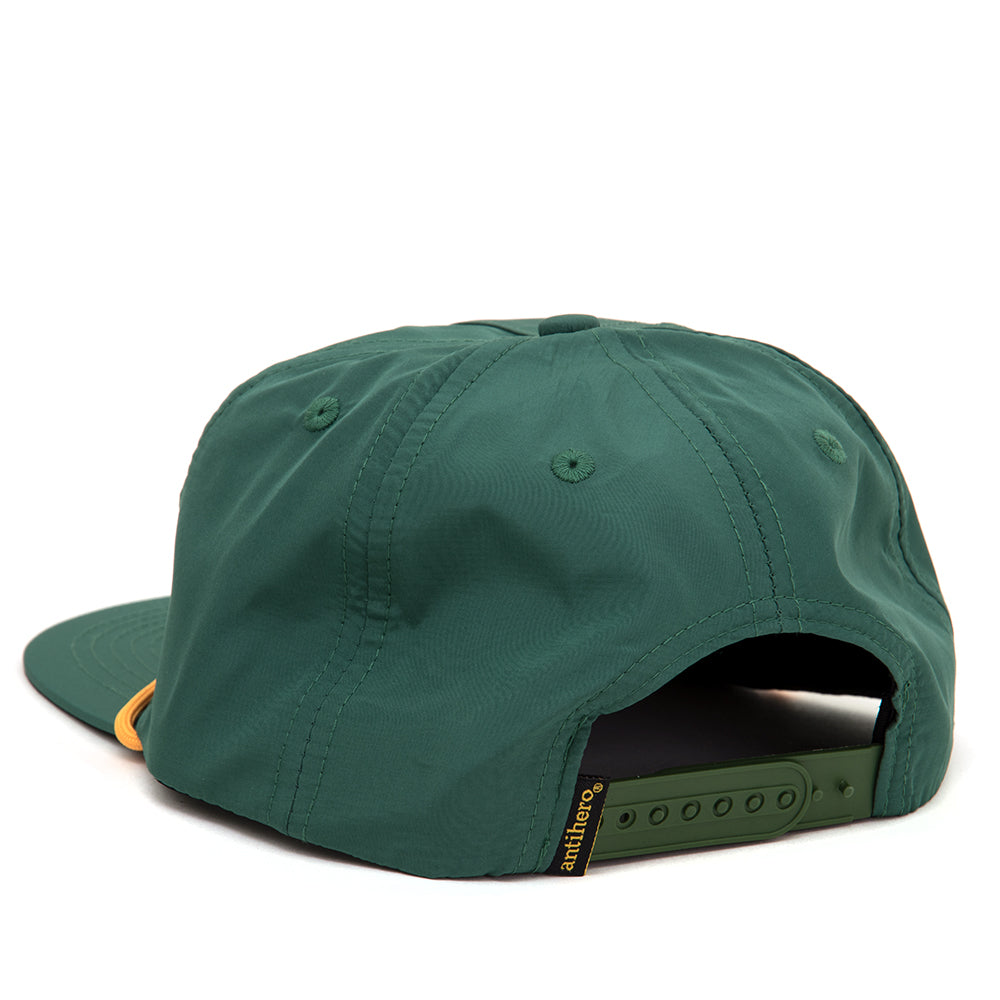 Grimple Adj. Snapback Hat (Dark Green / Orange)