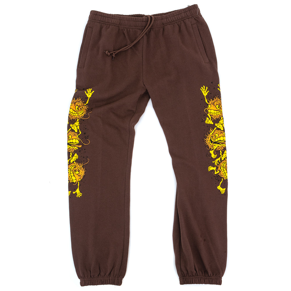 Grimple Stack Sweatpant (Brown / Orange)