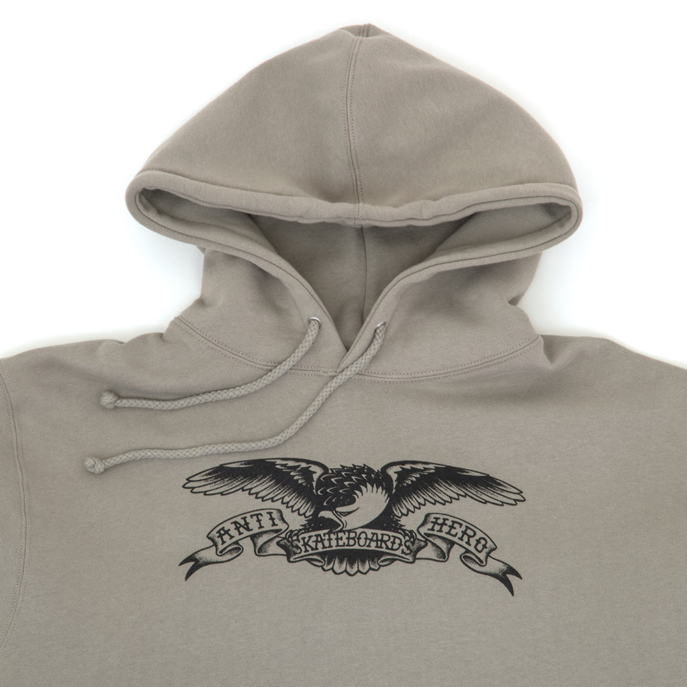 Basic Eagle Hooded Sweatshirt (Cement / Black)