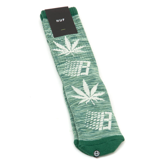 x Bronze Plantlife Marled Sock (Green)