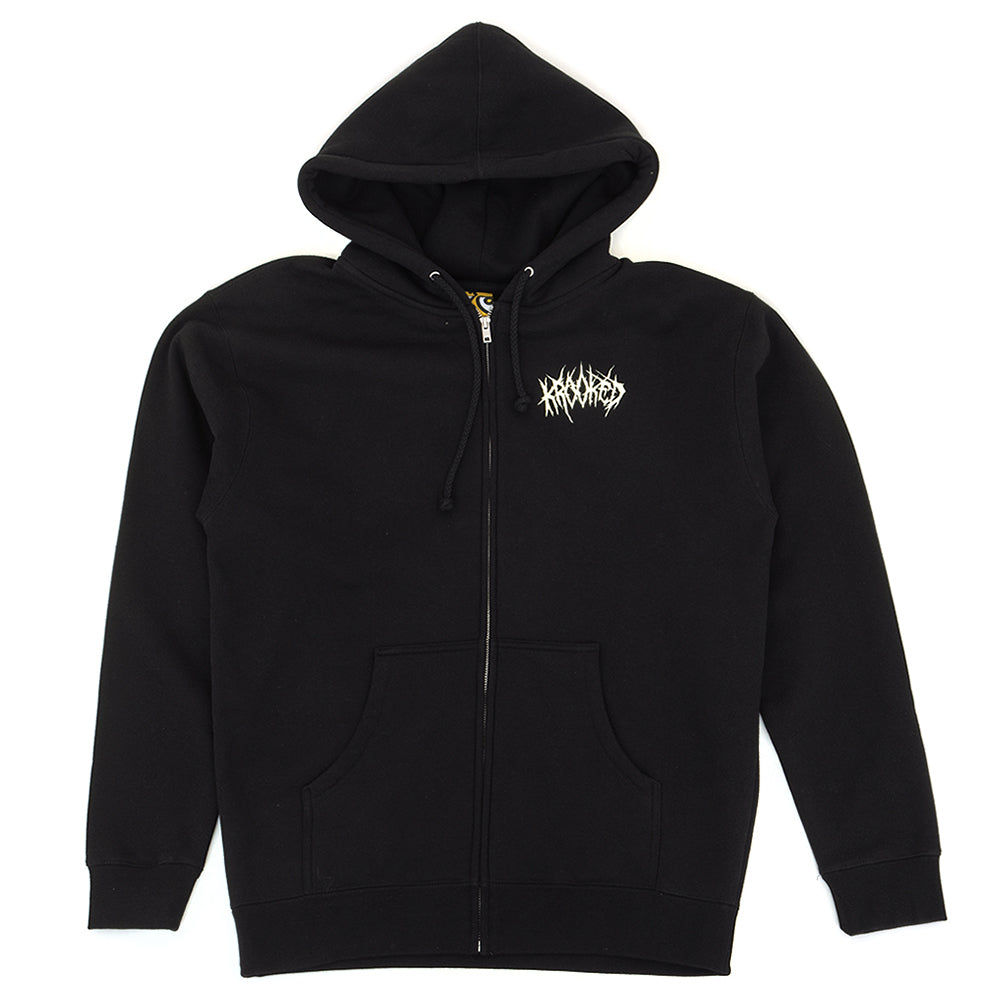 Necroshmoo Zip Up Hooded Sweatshirt (Black)