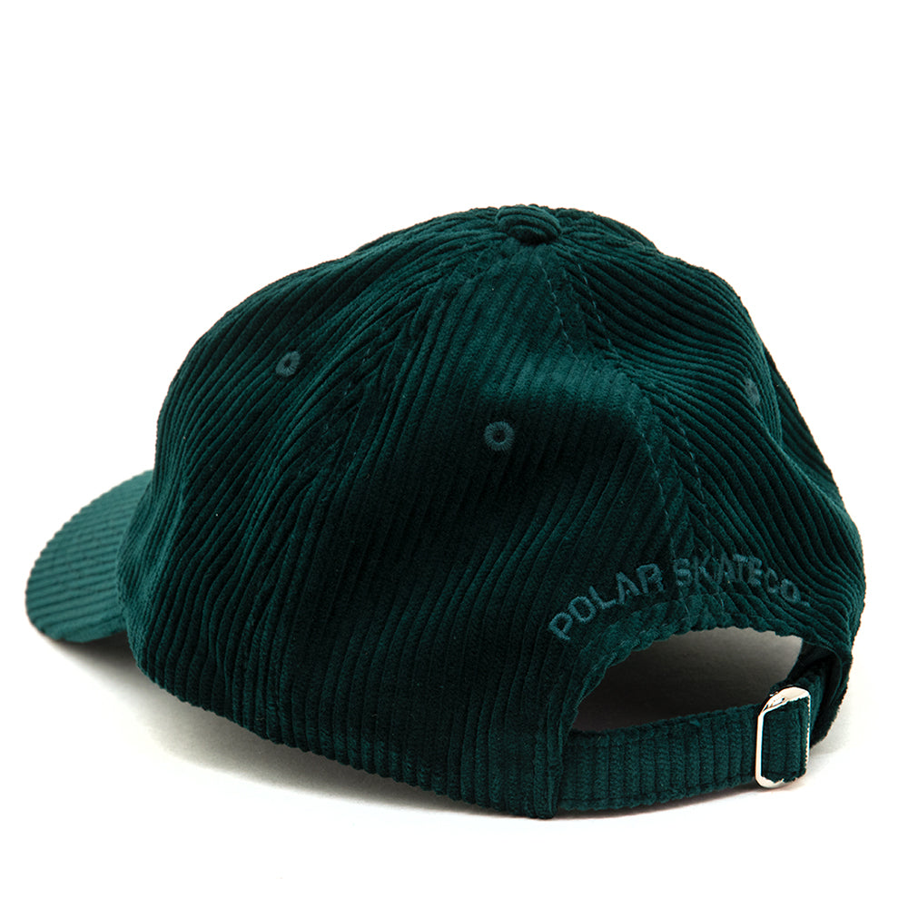 Sai Corduroy Strapback Hat (Dark Emerald)