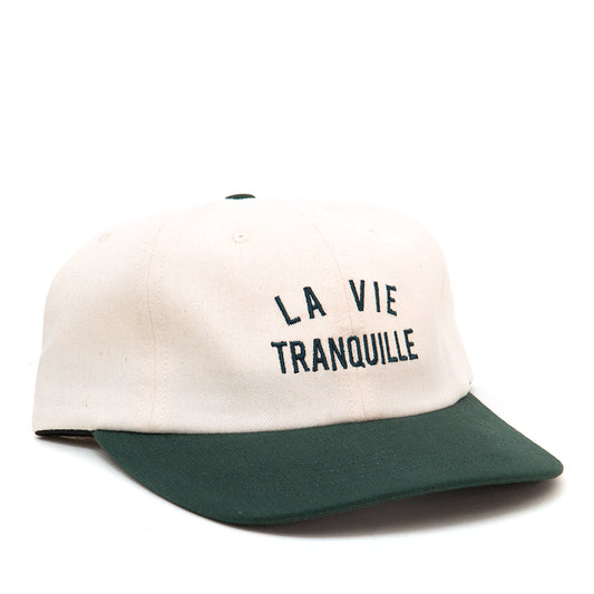 La Vie Tranquille Polo Strapback Hat (Natural / Green)