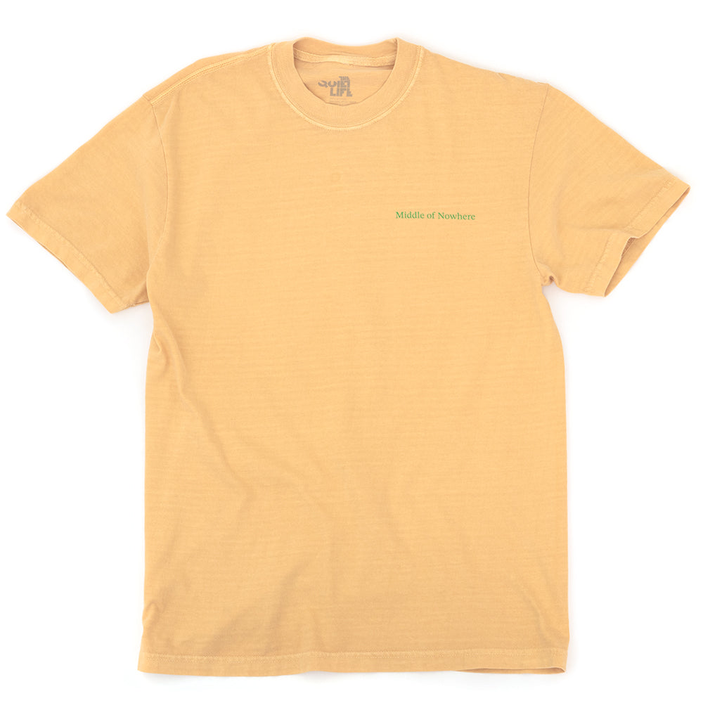 Middle of Nowhere Desert Serif T-Shirt (Mustard)