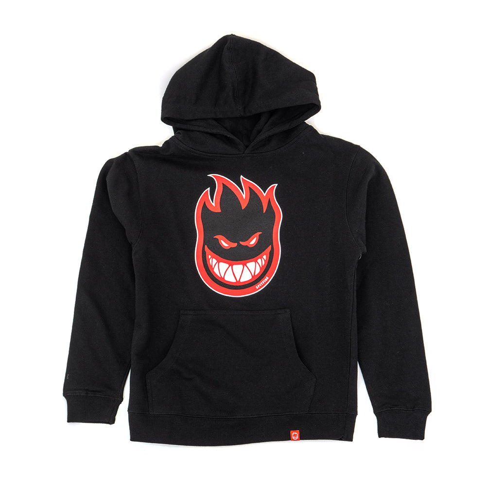 Youth Bighead Fill Pullover Hooded Sweatshirt (Black / Red)