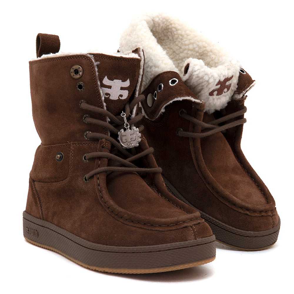 Cats Shearling Hi (Brown) (S)