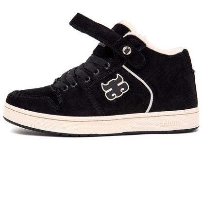 Grasshopper (Waxed Black Suede / Shearling)