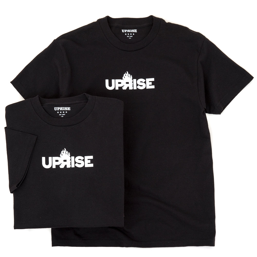 Flame Logo T-shirt (Black / White)
