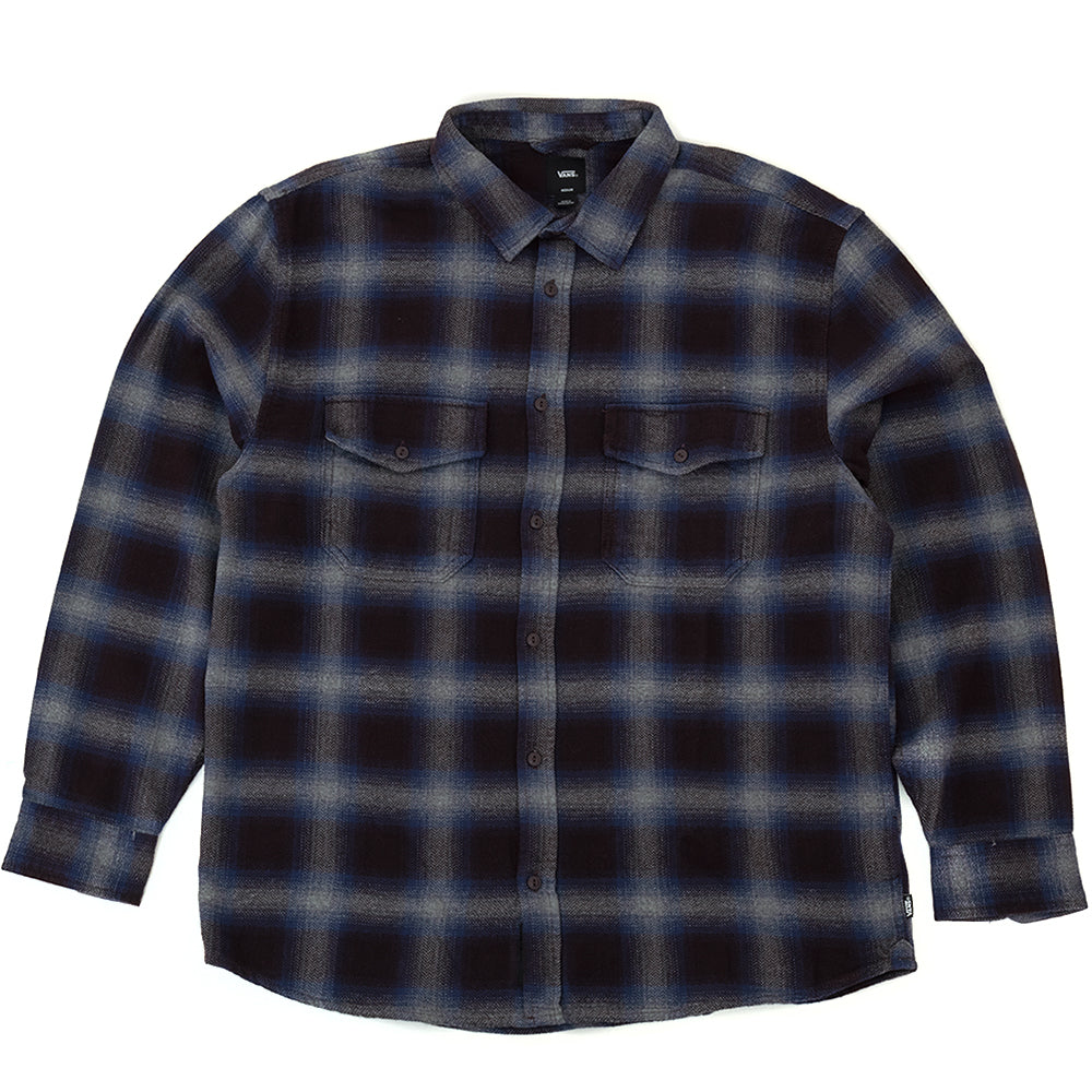 Bixby Plaid Flannel Shirt (Dark Port Red / Pewter Heather Grey) VBU