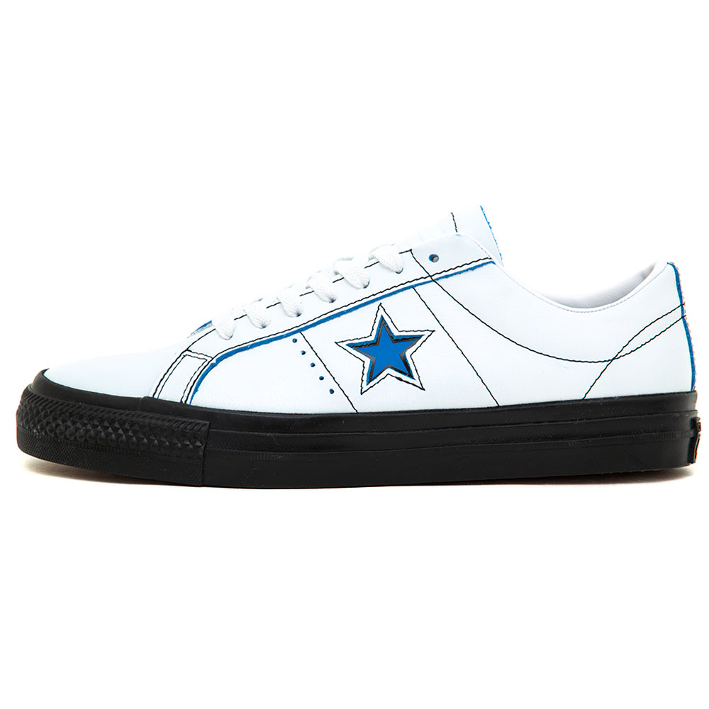 One Star Pro Ox (White / Black / Kinetic Blue) (S)