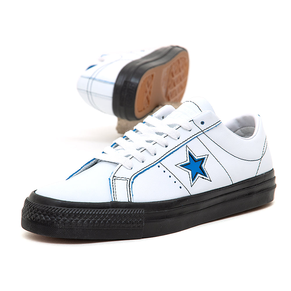 One Star Pro Ox (White / Black / Kinetic Blue) (S)