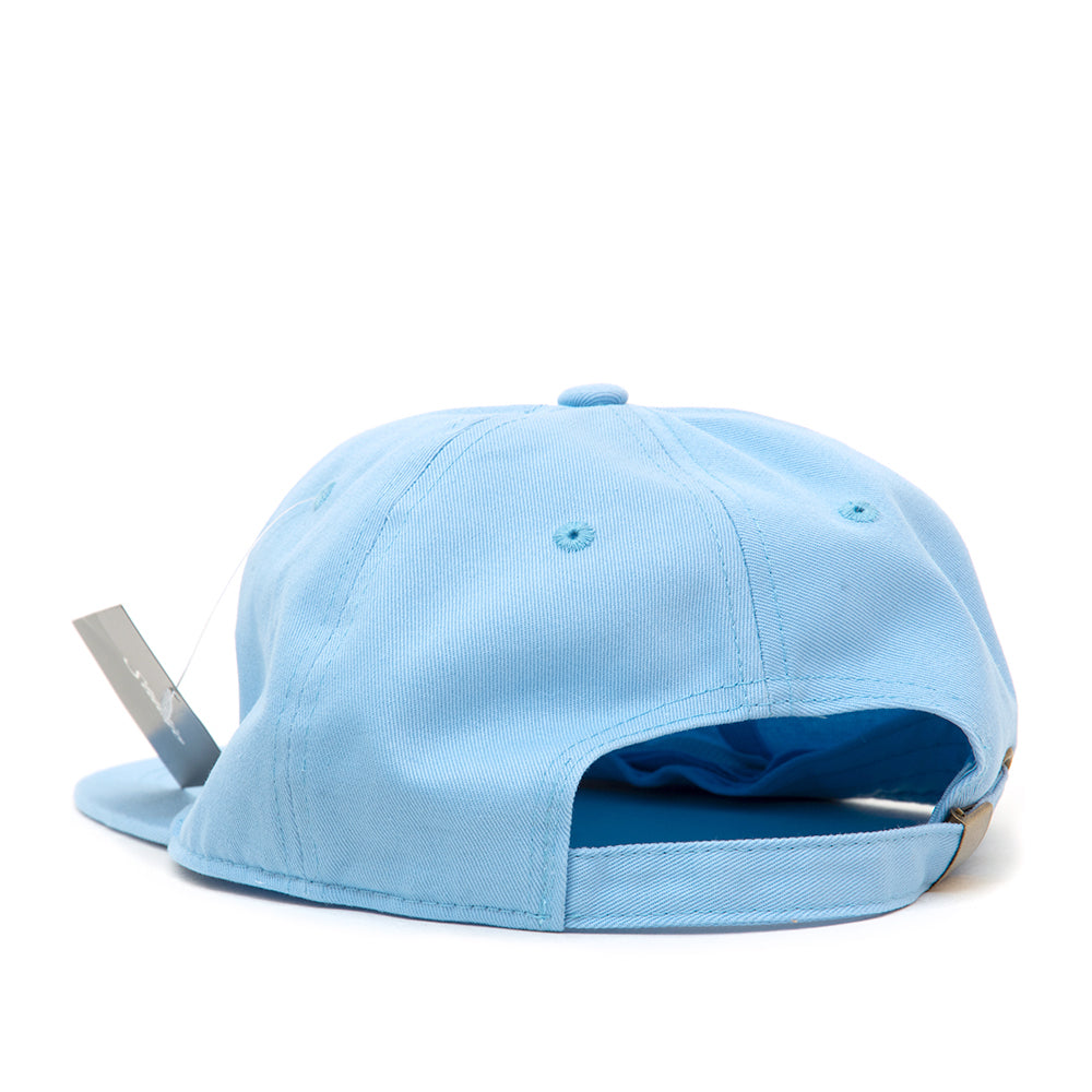 Wavy 6-Panel Strapback Hat (Light Blue) (S)