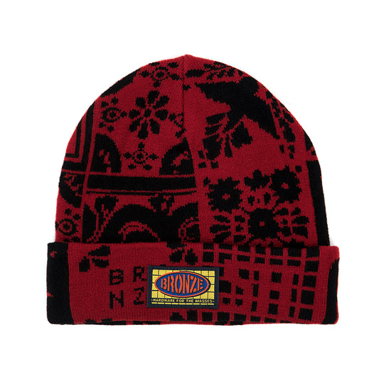 Azulejo Beanie (Red / Black)