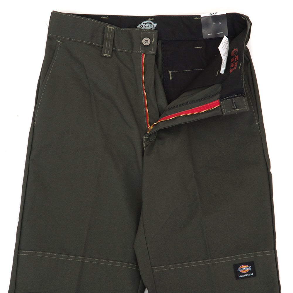 Skateboarding Regular Fit Double Knee Pants (Olive Green)