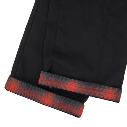 x Spitfire Twill Lined Pant With Flannel Cuff (Black)