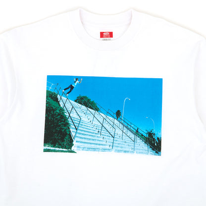 Skate Rowley Lipslide Handrail 25th S/S T-Shirt (White) VBU