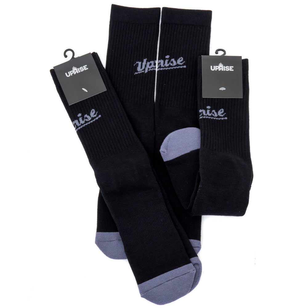 Jamieson Socks (Black / Charcoal)