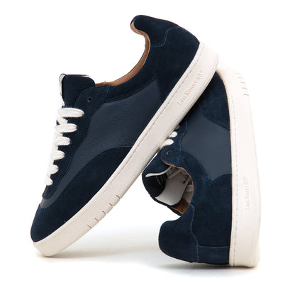 CM001 - Leather / Suede Lo (Navy / White)