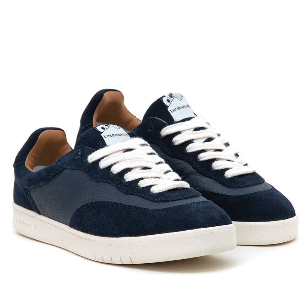 CM001 - Leather / Suede Lo (Navy / White) (S)