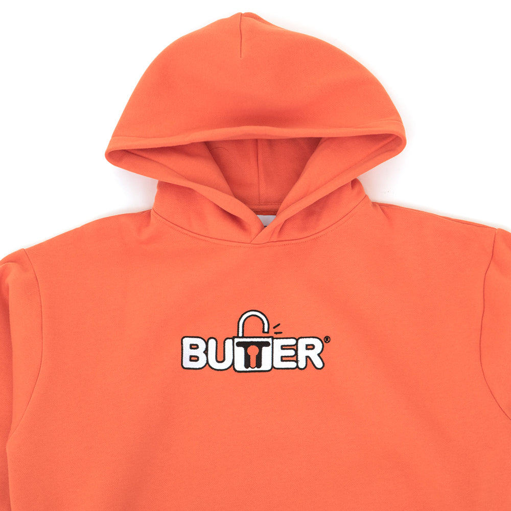 Lock Pullover Hooded Sweatshirt (Washed Orange)