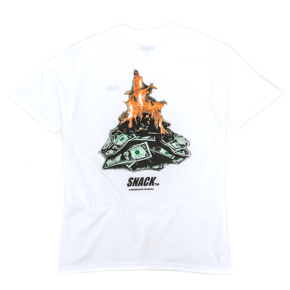 Burning Money T-Shirt (White)