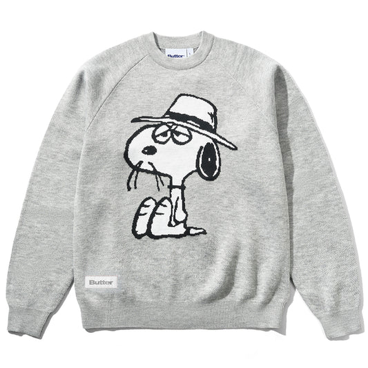 Spike Knit Crewneck Sweater (Ash)
