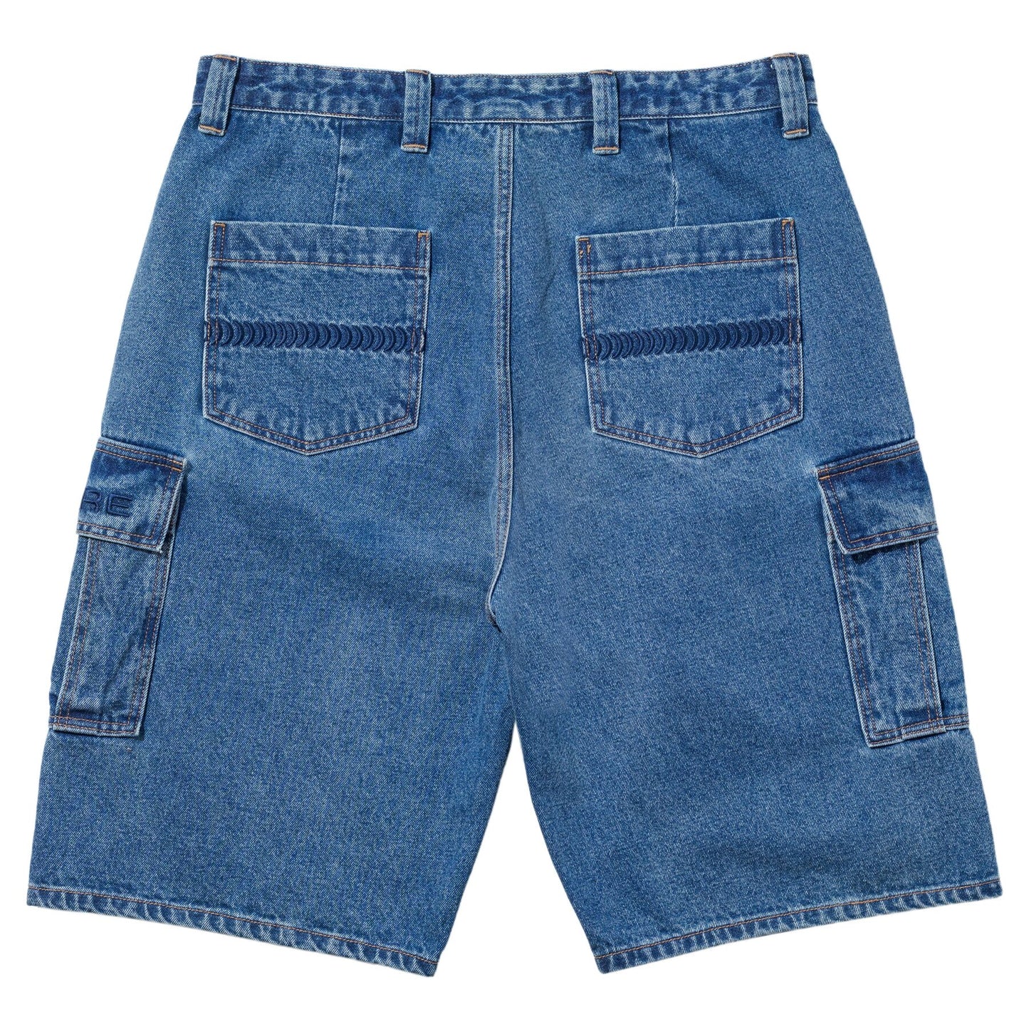 Classic 87' Denim Cargo Short (Light Stone Wash) (S)