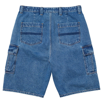 Classic 87' Denim Cargo Short (Light Stone Wash) (S)