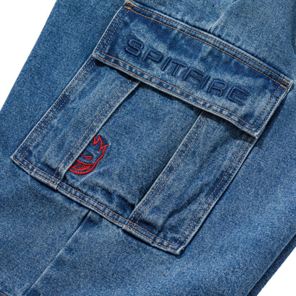 Classic 87' Denim Cargo Short (Light Stone Wash) (S)
