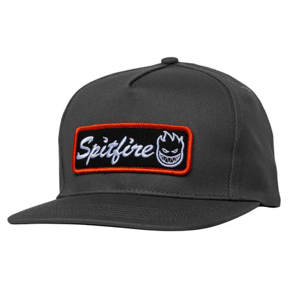 Courier Patch Adj. Snapback Hat (Charcoal / Black)