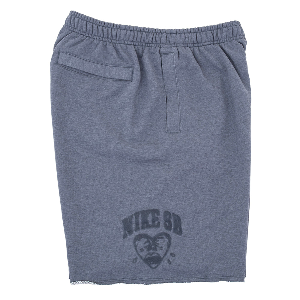 Graphic Fleece Skate Short (Cool Grey / Heather / White)