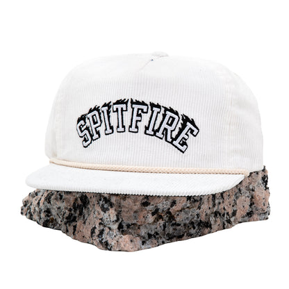Adj. Team Bighead Script 5 Panel Snapback Hat (White)