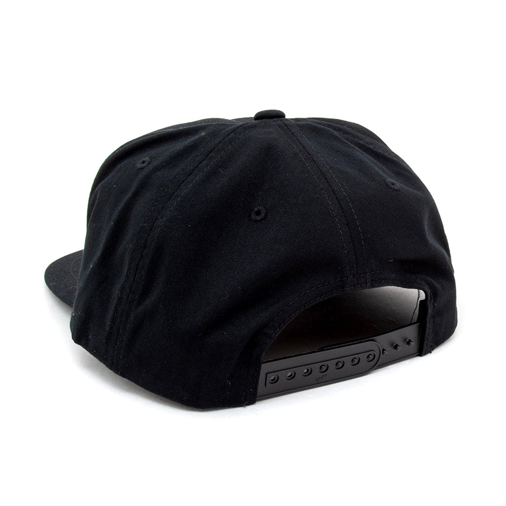 Mixtape 5 Panel Snapback Hat (Black)