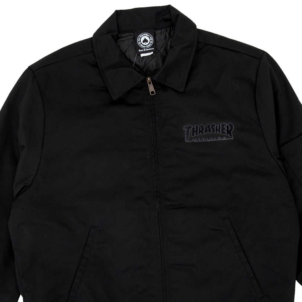 Mag Embroidered Mechanic Jacket (Black)