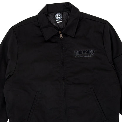 Mag Embroidered Mechanic Jacket (Black)