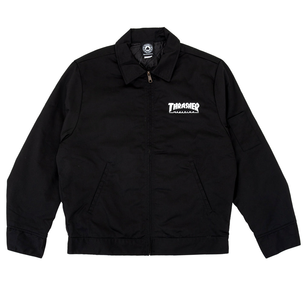 Mag Embroidered Mechanic Jacket (Black)