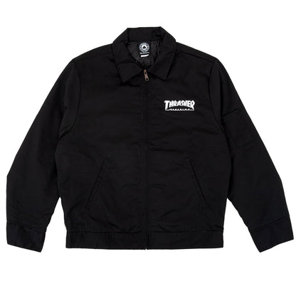 Mag Embroidered Mechanic Jacket (Black)