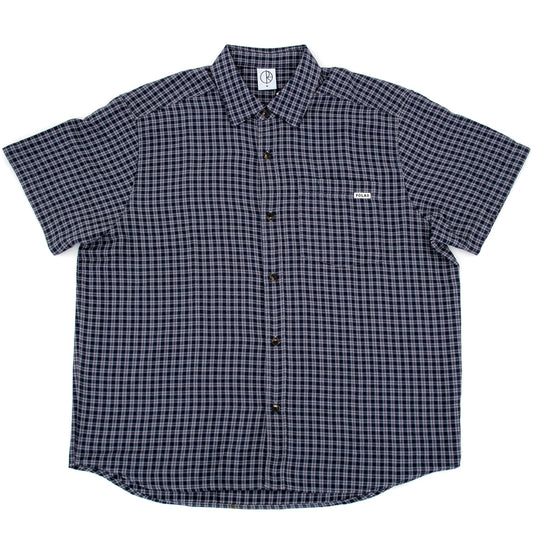 Mitchell S/S Button Up Shirt (Petrol / Bordeaux)