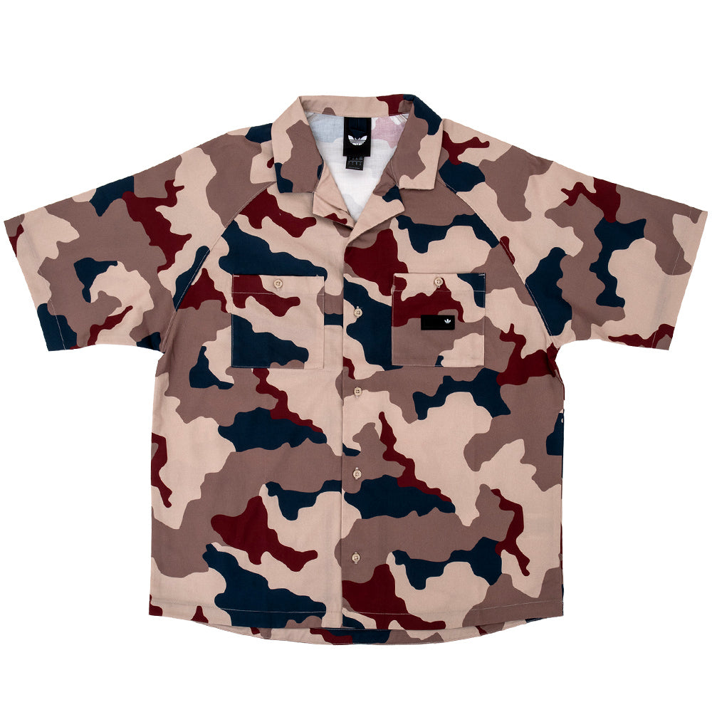FS + Button Up S/S Shirt (Khaki Three / Khaki Six / Aurora Ink / Shadow Red)