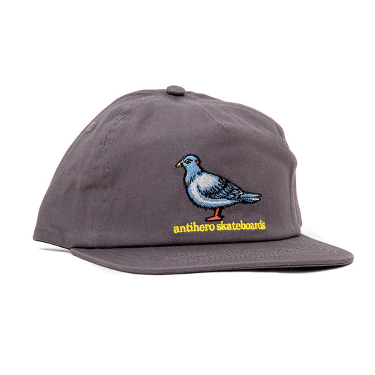 Adj. Lil Pigeon Snapback Hat (Grey / Yellow)