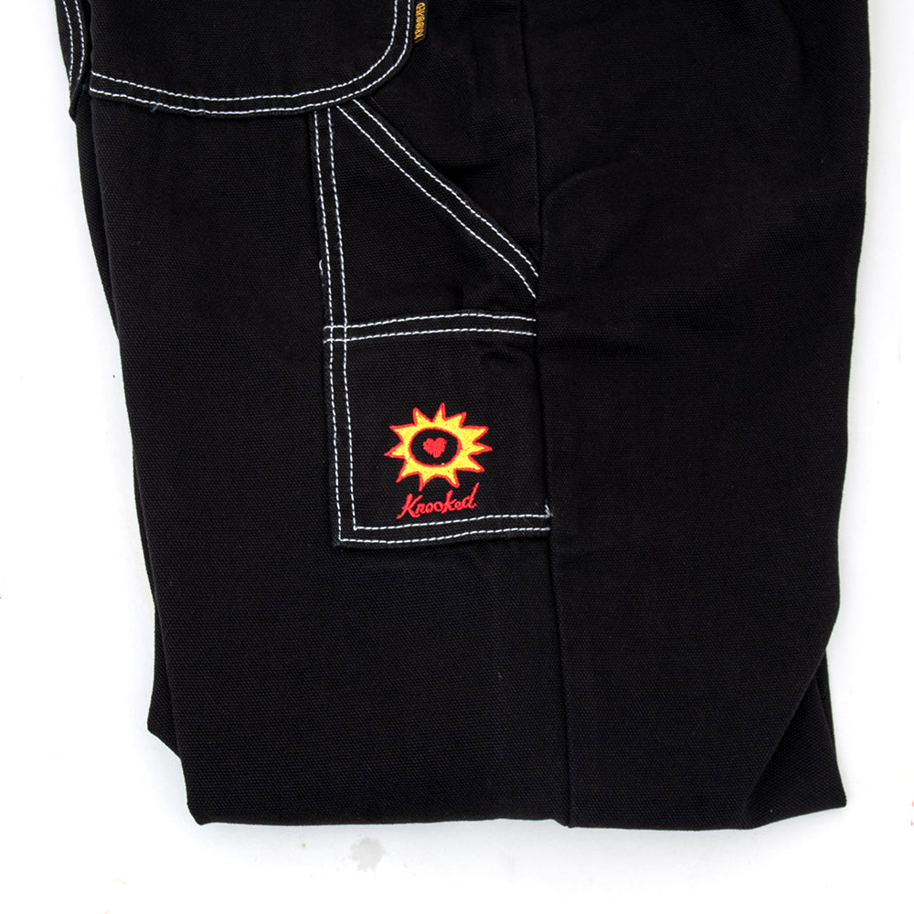 Sun Heart Carpenter Pant (Black / Yellow)