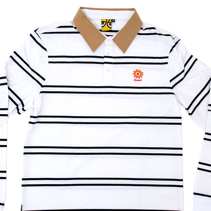 Sun Heart Rugby L/S Shirt (White / Navy)