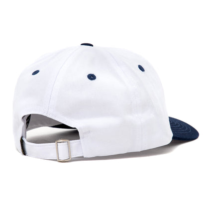 Adj. Sunheart Strapback Hat (White / Navy)