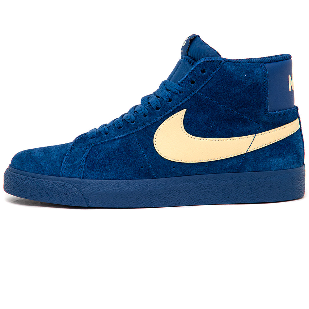 Zoom Blazer Mid (Coastal Blue / Pale Yellow)