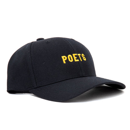Emb. Cloth Strapback Hat (Black)